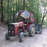 Traktor MF 265 i roto kosa Fahr km22