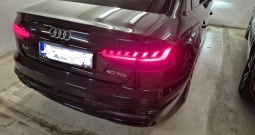 Audi A4, crni, 40 TDI, 3-zonska klima, DSG, koža, el. sjedala, navi, black optic