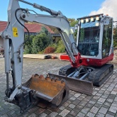 Bager Takeuchi TB235 Yanmar motor Powertilt viličar valjak demper traktor 4x4