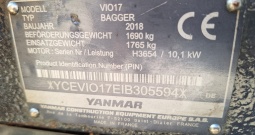 Bager Yanmar VIO17 viličar valjak demper traktorska kosilica 4x4