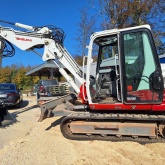 Bager Takeuchi TB290 Powertilt viličar valjak demper traktor 4x4