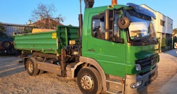 Mercedes Atego 1224 Kiper sa kranom, 2007 god.